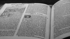 Zurich Bible printed in 1531 given to Toledo Public Library by Hirschy